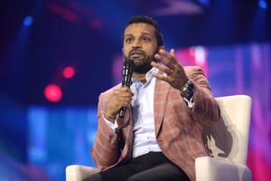 Kash Patel speaks at the 2022 AmericaFest at the Phoenix Convention Center in Phoenix.
