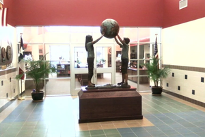 Main lobby of Orr Elementary in Tyler, Texas.