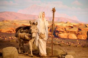 Maria Juzwin as Mary in the new docudrama about the Immaculate Conception.