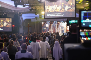 Thousands gather for the opening Mass of the SEEK25 conference held in Washington, D.C., Jan. 2–5, 2025.