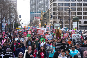 Tens of thousands of pro-life advocates march through the heart of San Francisco on Saturday, Jan. 25, 2025, for the 21st-annual Walk for Life West Coast.