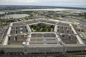 An aerial view of the Pentagon, Washington, D.C., May 11, 2021.