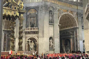 Cardinals gather in St. Peter’s Basilica for the ‘Pro Eligendo Romano Pontifice’ Mass on May 7, the day the conclave to elect Pope Francis’ successor commences.