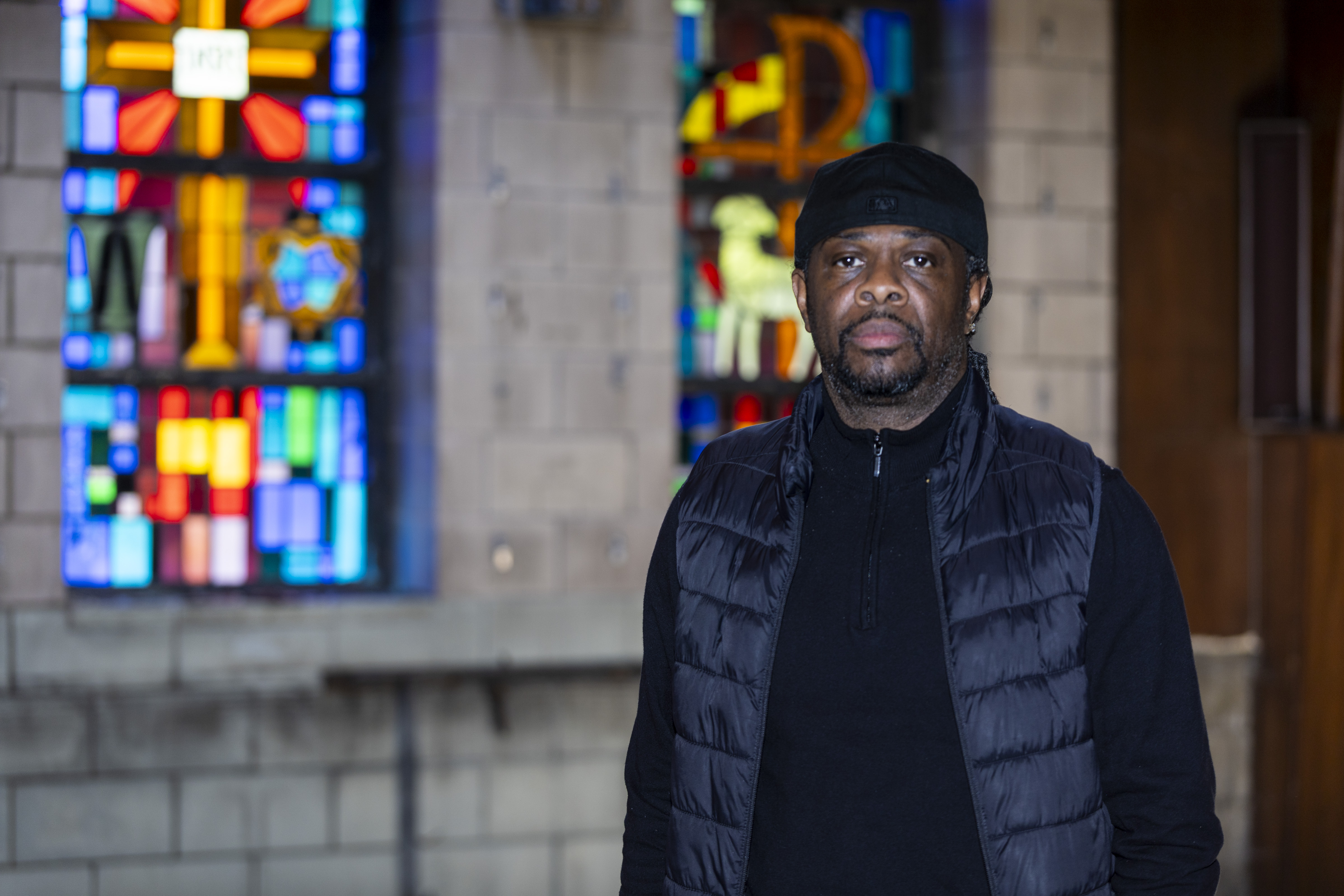 Joe Hall, is the current owner of the former St. Mary’s church, in Chicago, on Friday May 9, 2025.