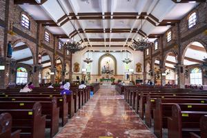 Mass is offered in a parish church in Molino, Bacoor City, Philippines