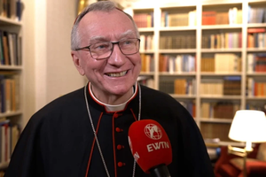 Cardinal Pietro Parolin speaks to EWTN News in Oslo, Norway, on Jan. 17, 2025.