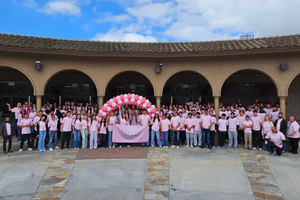 Students pose after being called to “Petra House” at JSerra Catholic High School in Orange County, California, April 28, 2025.