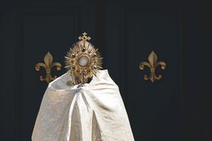 Christ is with us in the Blessed Sacrament.