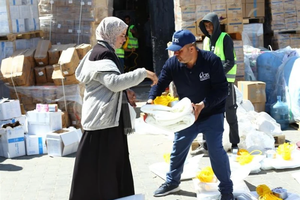 Catholic Relief Services distributed humanitarian aid to Gaza earlier in the spring and has asked Israel to allow it to resume its work.
