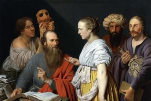 Willem van der Vliet, “A Scholar in His Study With Masks,” 1627