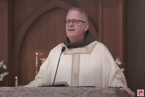 Bishop Michael Martin speaks May 29, 2024, at St. Mark Catholic Church in Huntersville, North Carolina, at his Mass of ordination and installation as fifth bishop of the Diocese of Charlotte.
