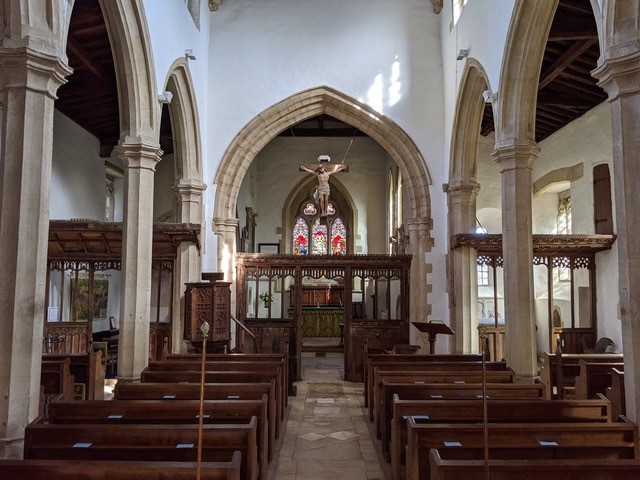 English church with a rood screen