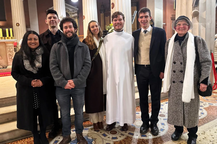 Easter Vigil in Dublin, Ireland.