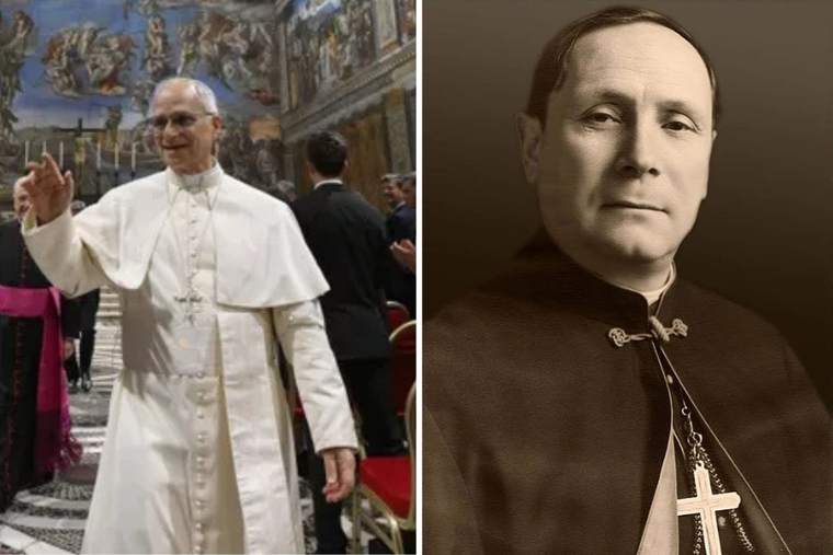 (L-R) Pope Leo XIV exits the Sistine Chapel following a June 2, 2025, ceremony commemorating the life and legacy of Blessed Iuliu Hossu. Blessed Iuliu Hossu.