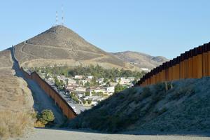 View of Tecate, Mexico, from the American side of the border.