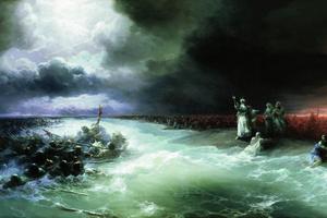 Ivan Aivazovsky, “The Passage Through the Red Sea,” 1891
