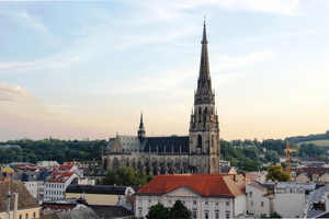 The Cathedral of the Immaculate Conception in Linz, Austria, is the largest church building in that country.
