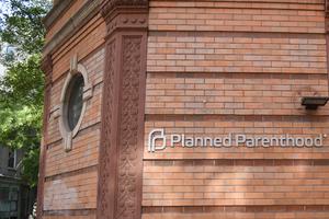 The Manhattan Planned Parenthood, detail shown above, is among the locations that have closed their doors this year and last year.