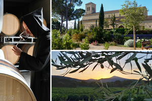 Winemaking at the abbey is an ancient art, supported by prayer.