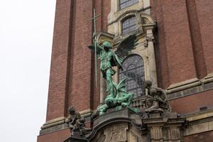  St. Michael's Church exterior in Hamburg, Germany