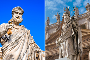 Statues of Sts. Peter and Paul at the Vatican