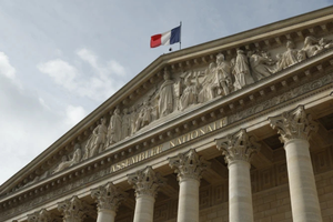 A photo shows a view of the National Assembly in Paris on June 10, 2024, a day after the European Parliament elections.