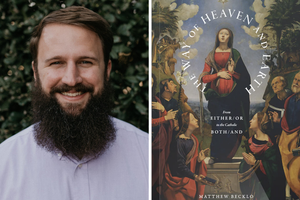 L to R: Author Matthew Becklo; cover of his new book, ‘The Way of Heaven and Earth.’