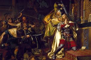 Christian Albrecht von Benzon, “The Death of St. Canute,” 1843, Museum Odense, Denmark