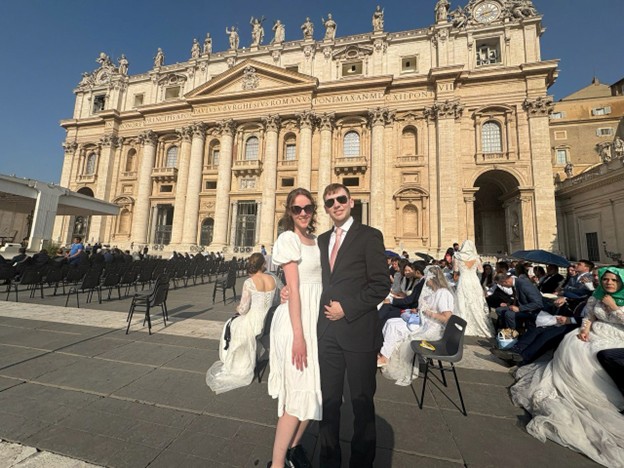 Illinois Newlyweds Share Their Love of Venerable Fulton Sheen With Pope Leo XIV