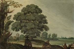 Landscape with the Good Samaritan (1600-1660) by Adam Elsheimer