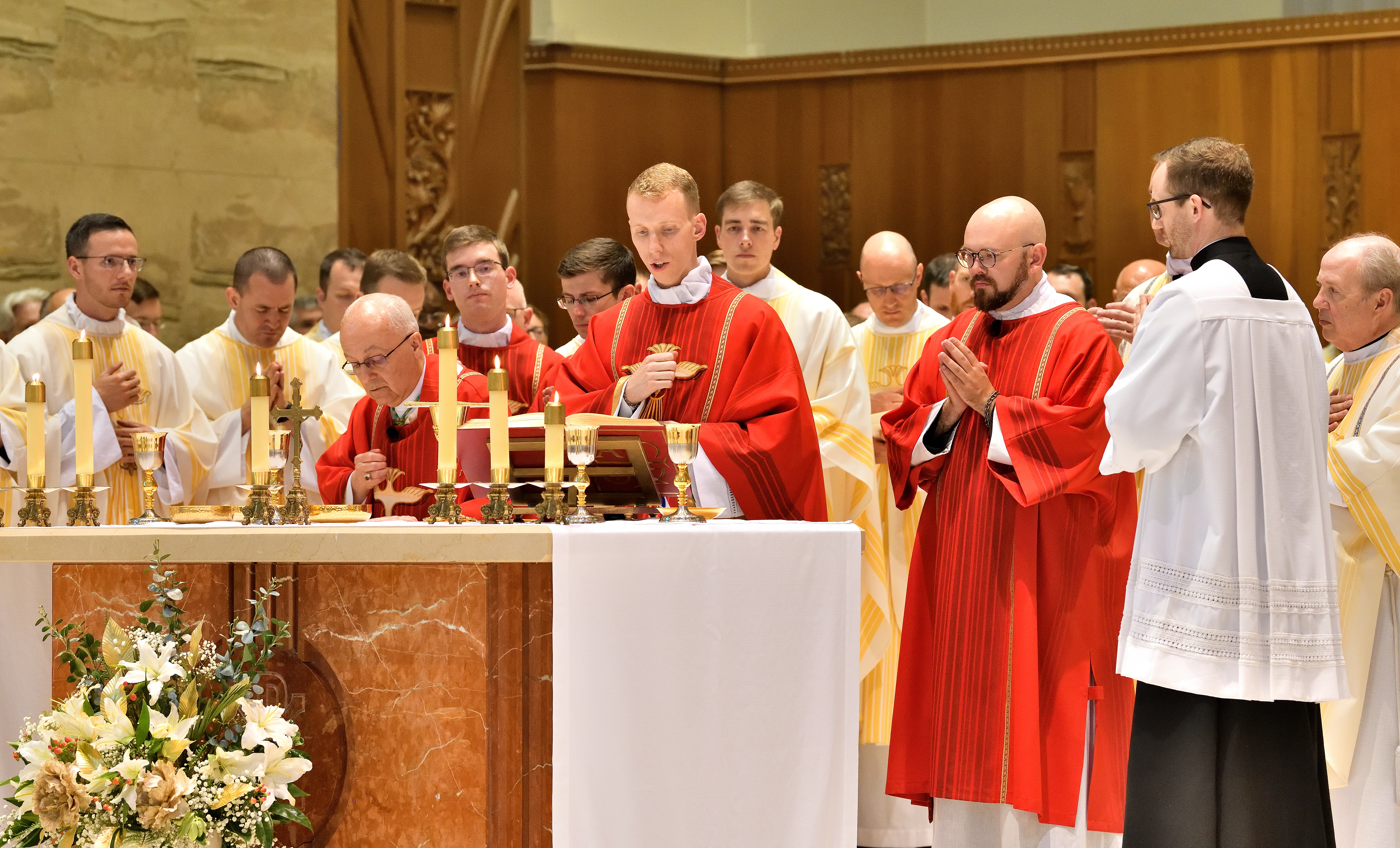  Father Ryan Martire during his Mass of priestly ordination June 2024 in the Diocese of Bismarck. 