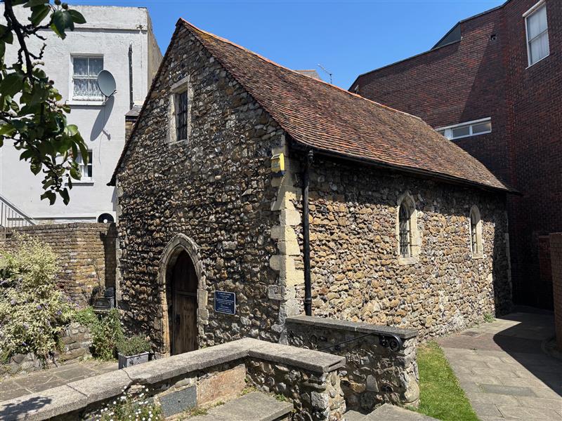 St. Edmund’s Chapel in Dover consecrated by St. Richard of Chichester in 1253. A popular stop for pilgrims arriving from the continent on their way to Canterbury Cathedral, the chapel once served as a reliquary for St. Richard’s relics.(Edward Pentin)