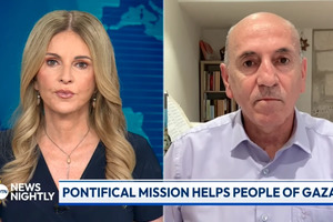 Joseph Hazboun, the regional director at the Pontifical Mission in the Jerusalem field office, speaks to Tara Mergener on ‘EWTN News Nightly,’ Friday, July 18, 2025.