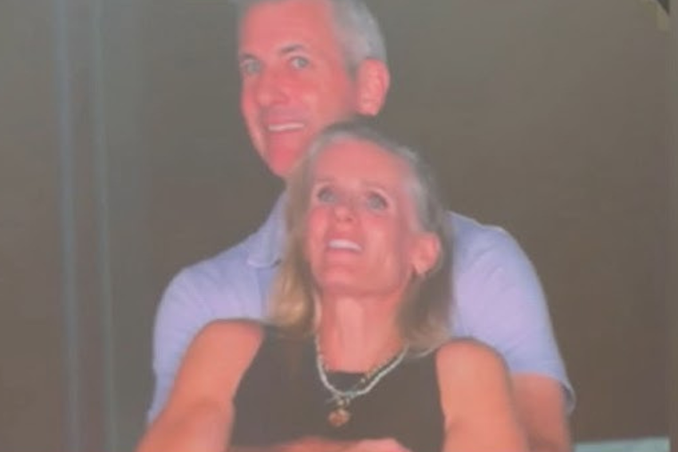 Coldplay concert in Boston and a glance at the Kiss Cam. 