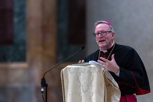 Biskup Robert Barron donosi glavnu adresu na jubileju američkog nacionalnog okupljanja američkog hodočasnika 30. srpnja 2025. u bazilici svetog Pavla ispred zidova u Rimu. Biskup Robert Barron donosi glavnu adresu na jubileju američkog nacionalnog okupljanja američkog hodočasnika 30. srpnja 2025. u bazilici svetog Pavla ispred zidova u Rimu.