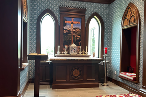 The oratory in Cathedral High School, part of the Cathedral of Our Lady of Walsingham, the principal church of the Ordinariate of the Chair of St. Peter, in Houston.