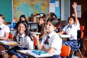Our Lady of Mount Carmel School in Boonton, New Jersey, is characterized by Catholic identity — and discourse, not strict lesson plans. 