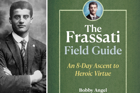 L to R: Pier Girorgio Frassati; cover of ‘The Frassati Field Guide’ L to R: Pier Girorgio Frassati; cover of ‘The Frassati Field Guide’