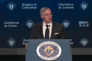 Knights of Columbus Supreme Knight Patrick Kelly. 