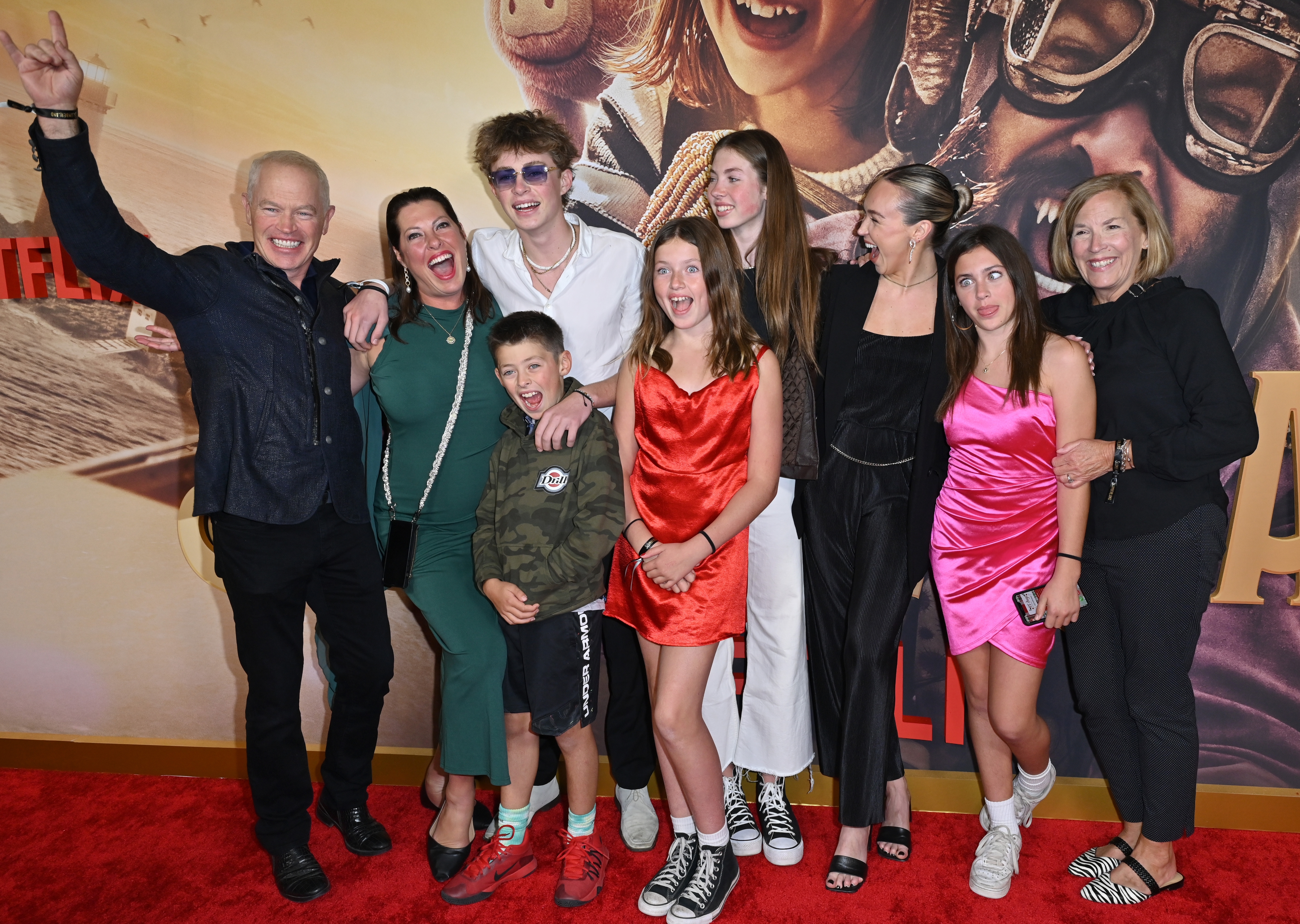 Neal McDonough, Ruve McDonough i obitelj na premijeri za 