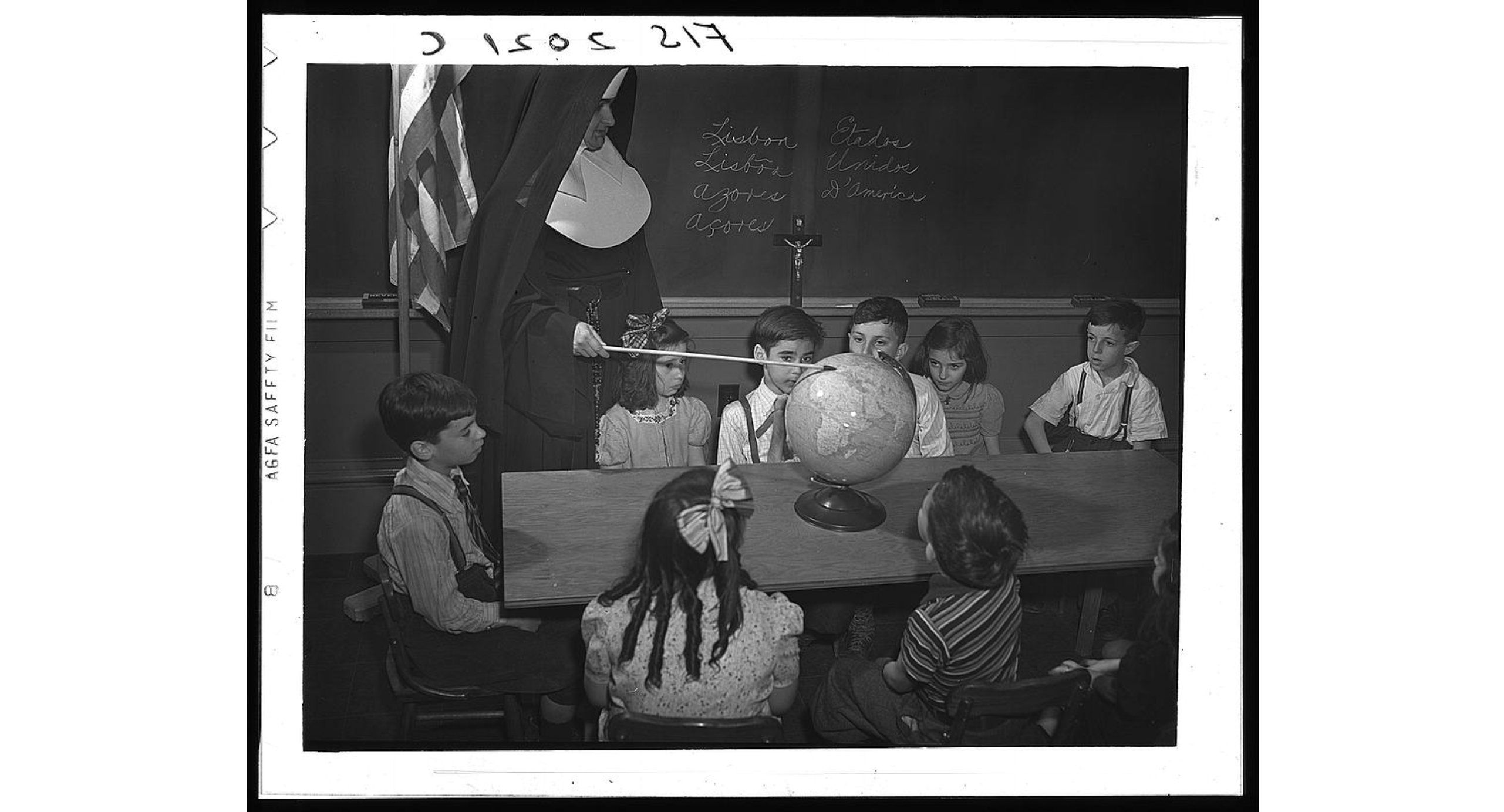 Catholic classroom, 1942