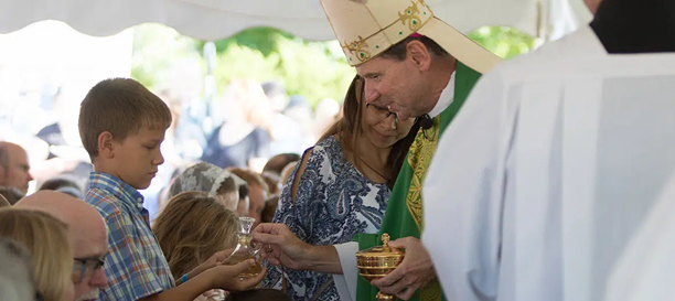 Bishop Burbidge at Appaloosa
