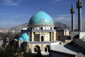 Blue Mosque in Kabul, Afghanistan.