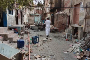 Some of the damage caused to Christian homes by Muslim extremists in 2023.