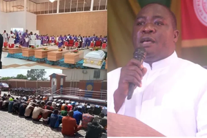 Father Solomon Zaku, pictured on the right, is the national director of the Pontifical Mission Societies in Nigeria and has called on the country’s government to ensure justice is applied in the trial of the suspects linked to the 2022 Pentecost Sunday attack on St. Francis Xavier Owo Catholic Parish in the Ondo Diocese, which claimed at least 50 lives.