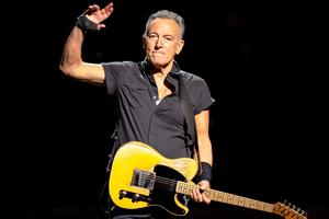 Bruce Springsteen performs at the Wells Fargo Center on March 16, 2023, in Philadelphia.