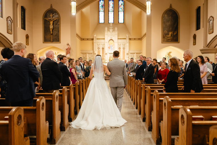 Here Comes the Bride &mdash; and the Groom: Why Catholic Couples Are Walking Into Their Wedding Mass Together