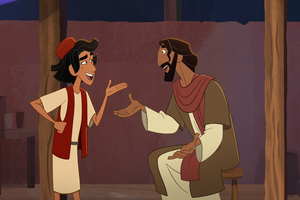 John and Jesus in a scene from ‘Light of the World’ (2025)