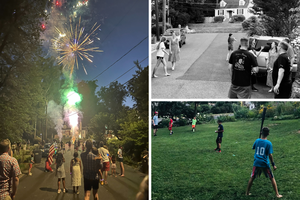 Community life unfolds in Falls Church, Virginia.