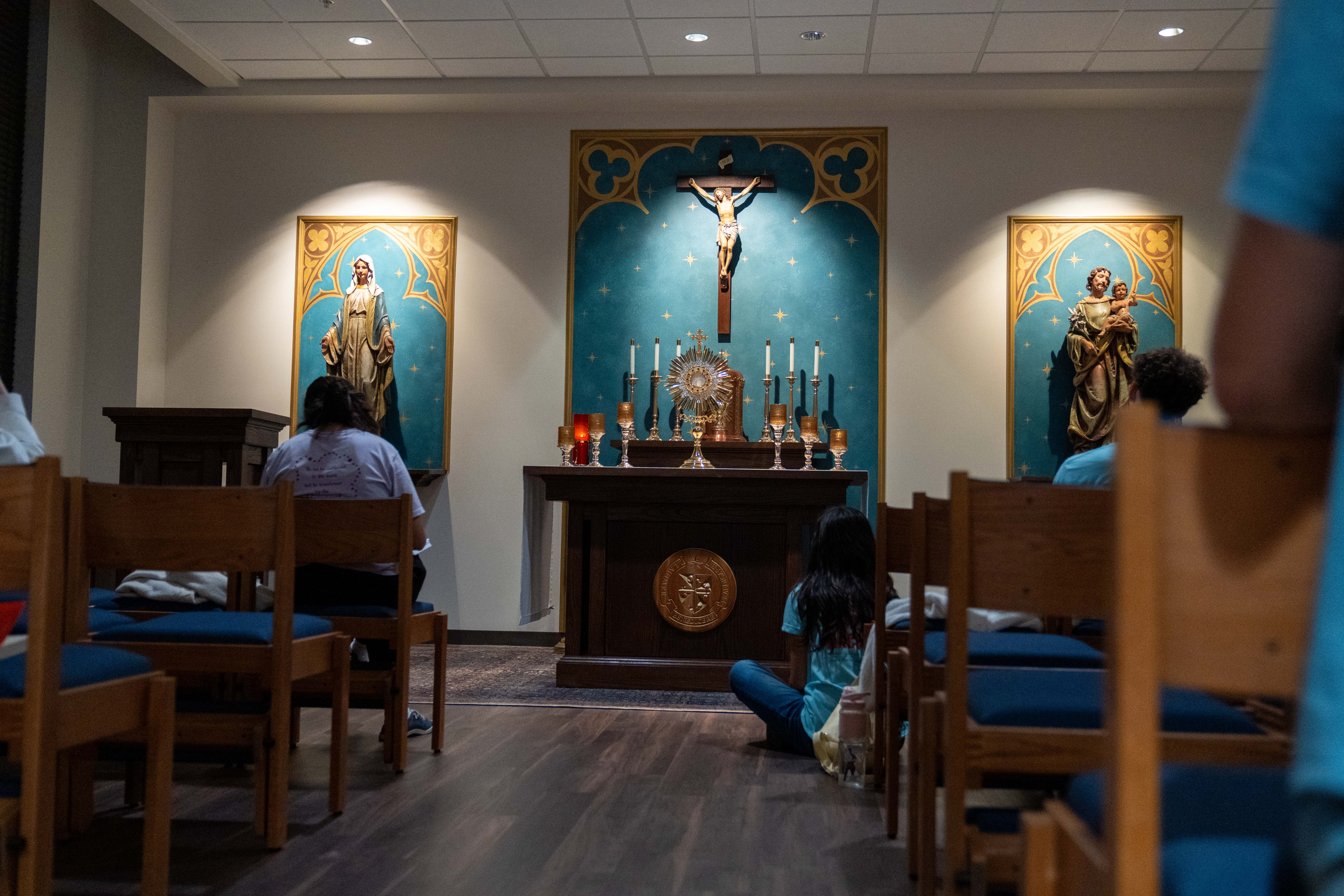 Frassati Catholic High School adoration